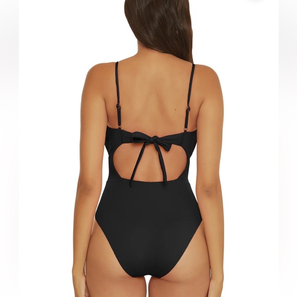 NWT BECCA BY REBECCA VIRTUE Color Code 1PC Plunge Swimsuit - Picture 2 of 15